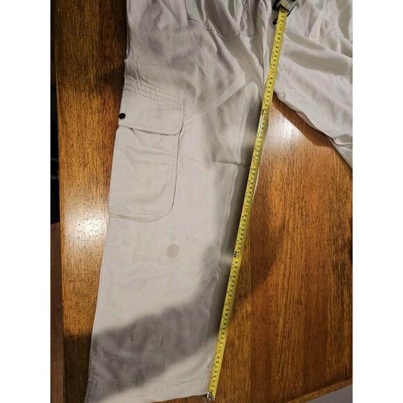 Quince Pants Cargo Women Vintage Wash Tencel Drawstring Shale Large - Picture 6 of 12